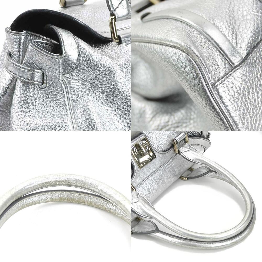 Celine handbag silver leather - Picture 3 of 4